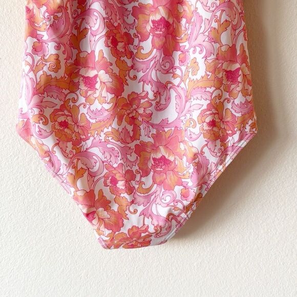 Janie and Jack Floral Ruffle Trim Swimsuit - Picture 8 of 11